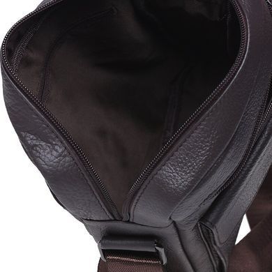 Мужской кожаный мессенджер Borsa Leather K18154-brown коричневый