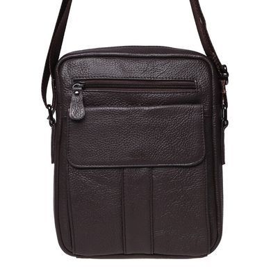 Мужской кожаный мессенджер Borsa Leather K18154-brown коричневый