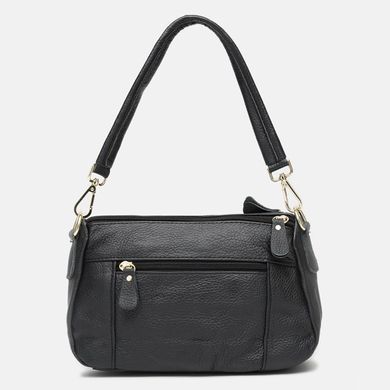 Сумка женская кожаная Borsa Leather K1211-black черная