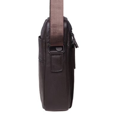 Мужской кожаный мессенджер Borsa Leather K18154-brown коричневый