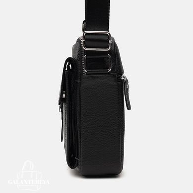 Сумка мужская кожаная Keizer K12045a-black черная