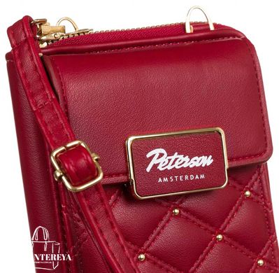 Сумка-гаманець жіноча із екошкіри з кишенею для телефону Peterson PTN M-09