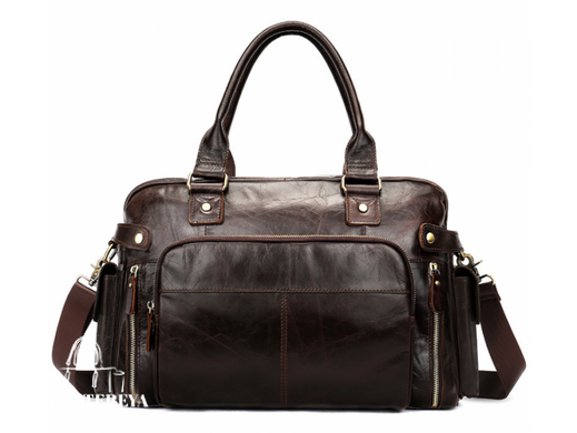 Мужская кожаная дорожная сумка Bexhill Bx8535C коричневый
