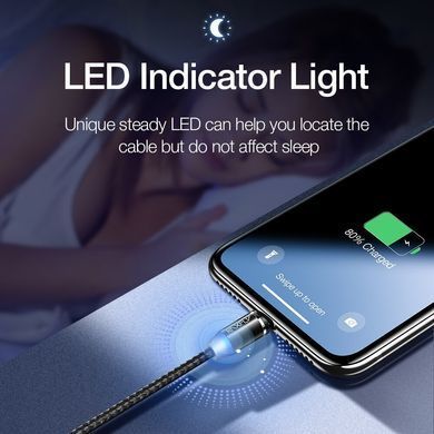 Магнітний кабель для зарядки RAXFLY LED Magnetic RAX118554