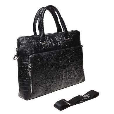 Сумка для ноутбука мужская кожаная Keizer K17607-black