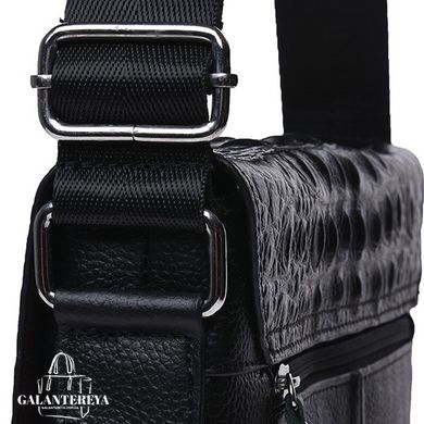 Мужская кожаная сумка Keizer K187013-black черный