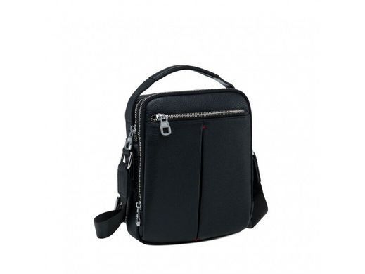 Мужской кожаный мессенджер Tiding Bag NA50-2101A черный