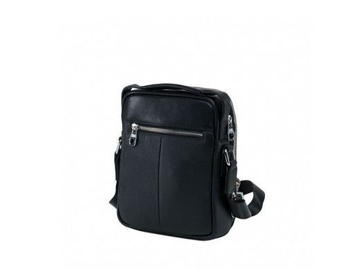 Мужской кожаный мессенджер Tiding Bag NA50-2101A черный