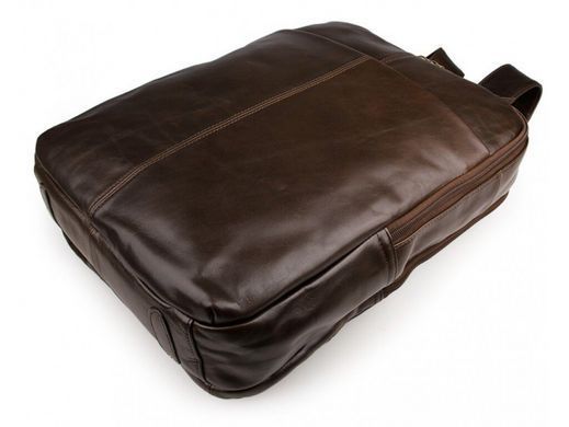 Мужской кожаный рюкзак Tiding Bag 7280C коричневый