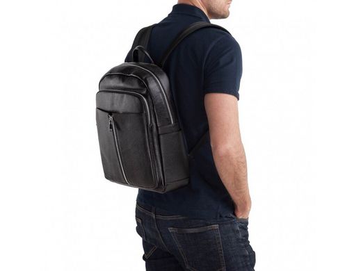 Мужской кожаный рюкзак Tiding Bag NB52-0905A черный