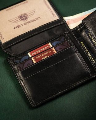 Гаманець чоловічий шкіряний Peterson PTN WL-1012-COM