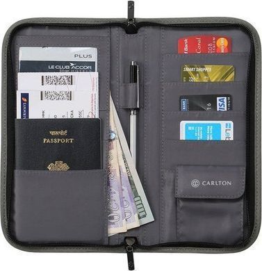 Портмоне дорожнє Carlton Travel PASSWALLGRY;02 сірий