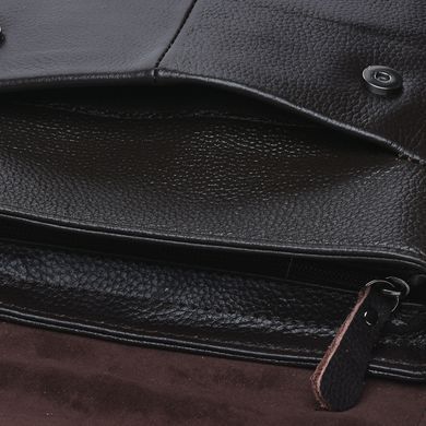 Сумка через плечо мужская кожаная Borsa Leather K18168-black