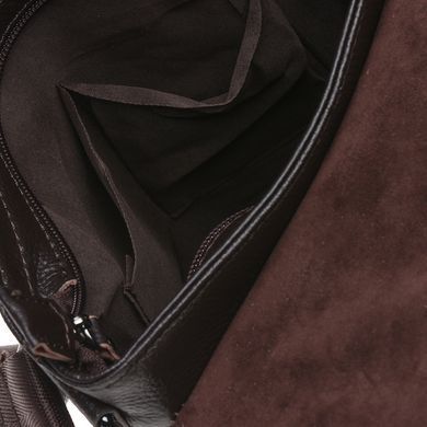 Сумка через плечо мужская кожаная Borsa Leather K18168-black