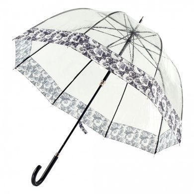 Парасолька-тростина жіноча механічна Fulton Birdcage-2 Luxe L866 Black (Чорний)