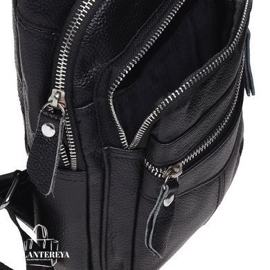 Мужской кожаный мессенджер Keizer K13035-black черный
