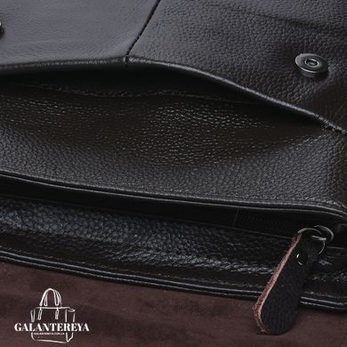 Сумка через плечо мужская кожаная Borsa Leather K18168-black
