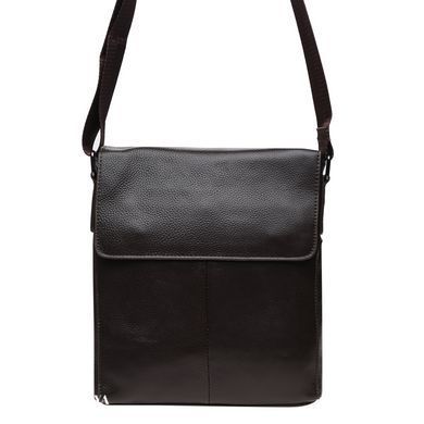 Сумка через плечо мужская кожаная Borsa Leather K18168-black