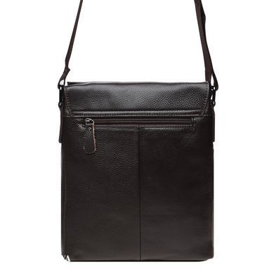 Сумка через плечо мужская кожаная Borsa Leather K18168-black