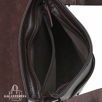 Сумка через плечо мужская кожаная Borsa Leather K18168-black