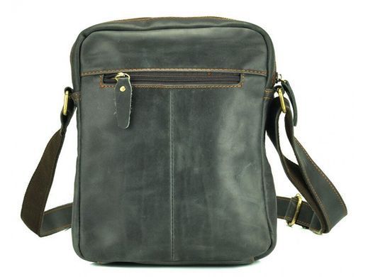Мужской кожаный мессенджер Tiding Bag NM15-2536G серый