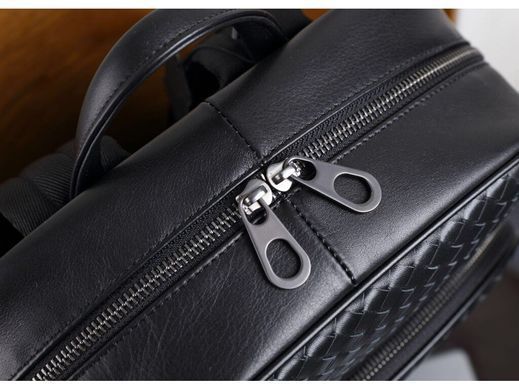 Чоловічий шкіряний рюкзак Tiding Bag B3-8603A чорний