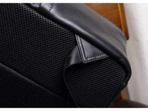 Чоловічий шкіряний рюкзак Tiding Bag B3-8603A чорний