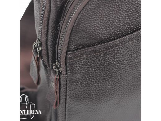 Сумка-слинг через плечо мужская кожаная Tiding Bag A25-5021C