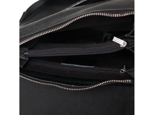 Мужской кожаный черный мессенджер Tiding Bag M9833A