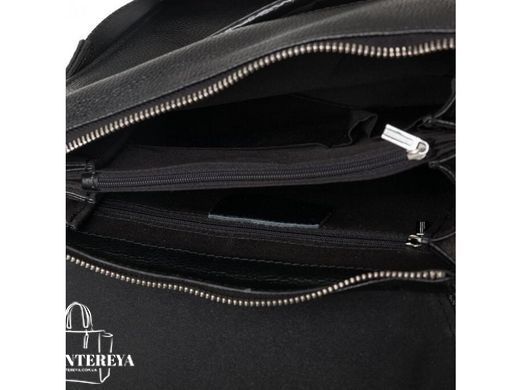 Мужской кожаный черный мессенджер Tiding Bag M9833A