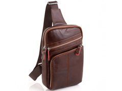 Слінг через плече чоловічий шкіряний Tiding Bag A25-6896R