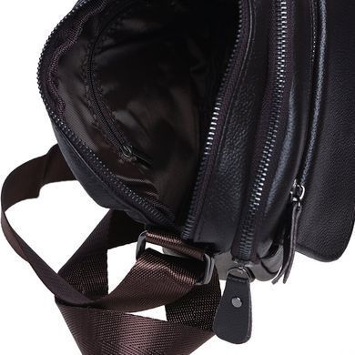 Шкіряний чоловічий месенджер Borsa Leather 100316-brown коричневий