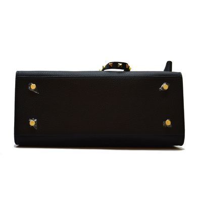 Жіноча шкіряна сумка Italian fabric bags 8988-5 black