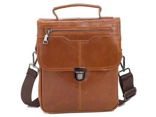 Мужской кожаный мессенджер Tiding Bag A25-5567C коричневый