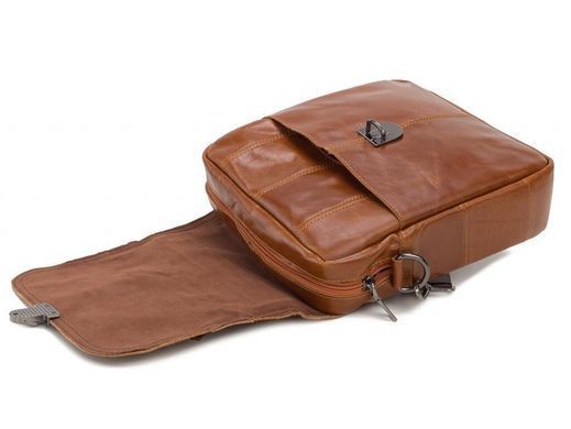 Мужской кожаный мессенджер Tiding Bag A25-5567C коричневый