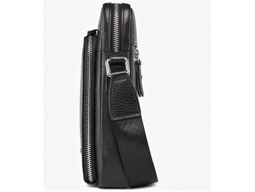 Мужской кожаный мессенджер Tiding Bag M911-1A черный