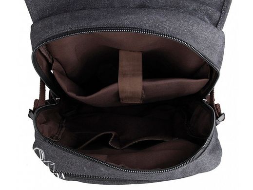 Мужской рюкзак из канваса Tiding Bag 9023A черный