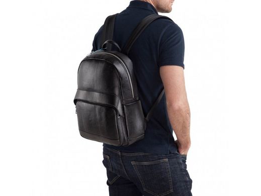 Мужской кожаный рюкзак Tiding Bag NB52-0903A черный