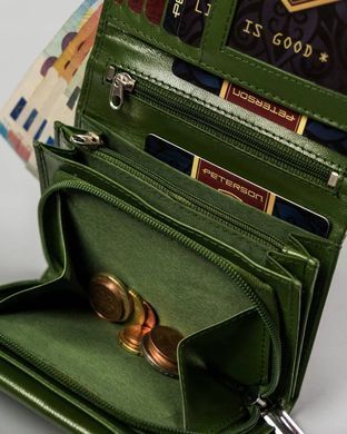 Кошелек женский кожаный Peterson PTN RD-02-GCL-Y