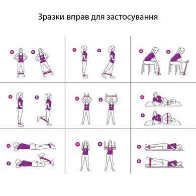 Гумки для фітнесу FitBoost набір 5 штук