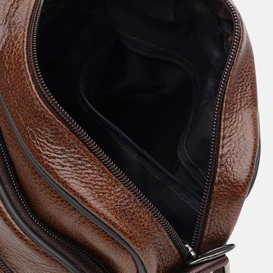 Сумка через плече шкіряна чоловіча Keizer K18460br-brown