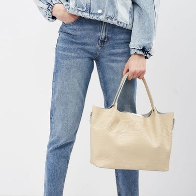 Сумка жіноча шкіряна Ricco Grande 1l943rep-beige