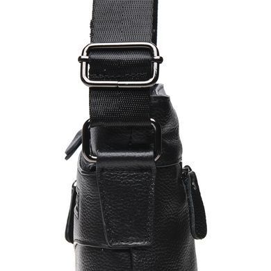 Сумка через плечо мужская кожаная Borsa Leather K17801-black