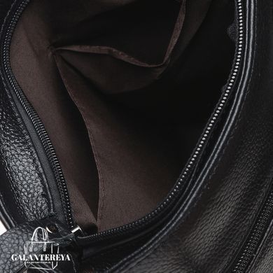 Сумка через плечо мужская кожаная Borsa Leather K17801-black