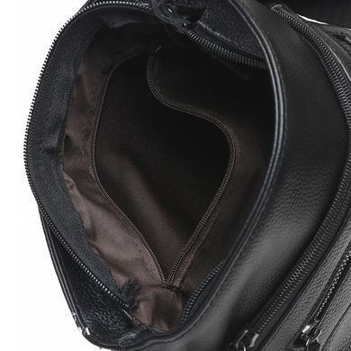 Сумка через плечо мужская кожаная Borsa Leather K17801-black