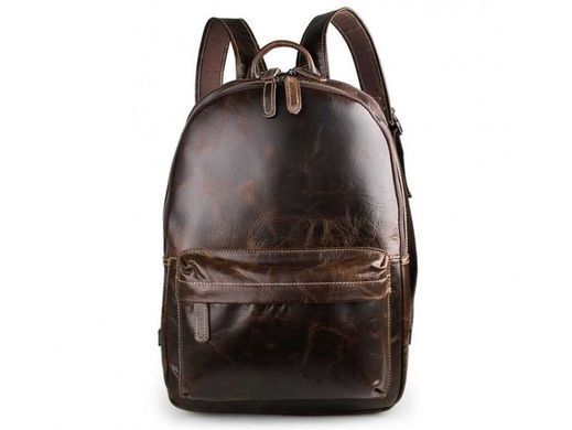Чоловічий шкіряний рюкзак Tiding Bag 7273Q коричневий