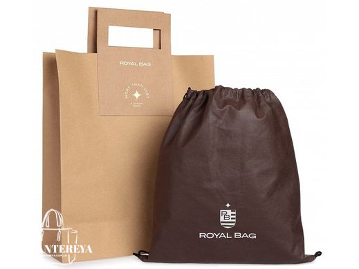 Кожаная мужская сумка для ноутбука Royal Bag RB058A черный