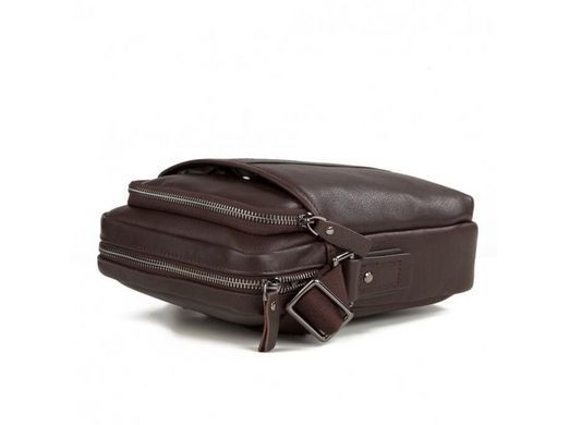 Мужской кожаный черный мессенджер Tiding Bag M47-21109-1