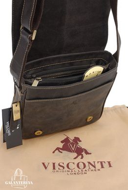 Женская кожаная сумка мессенджер Visconti 16012