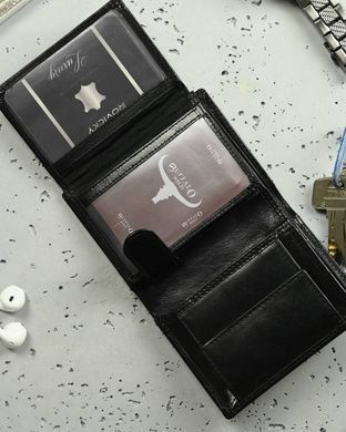 Гаманець чоловічий шкіряний BUFFALO WILD RM-32-SML-HTR чорний